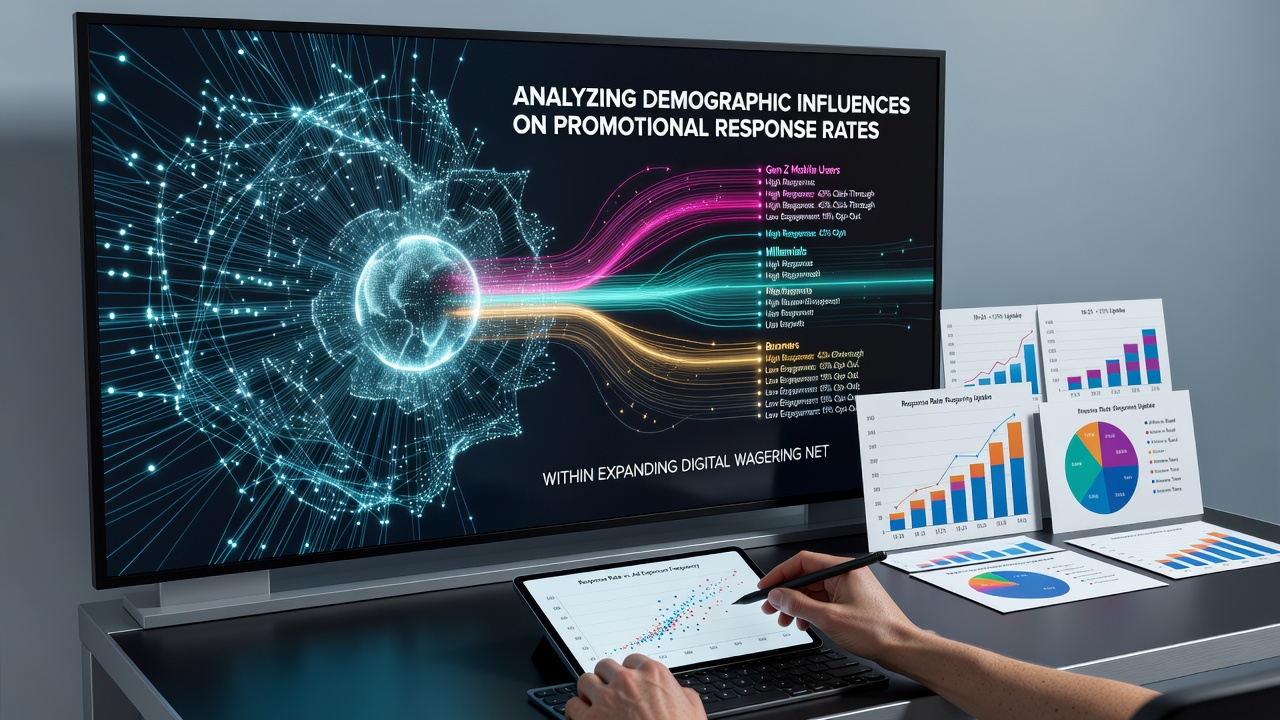 Infographic displaying regional response rate differences and demographic overlays for digital betting promotions as of June 2026