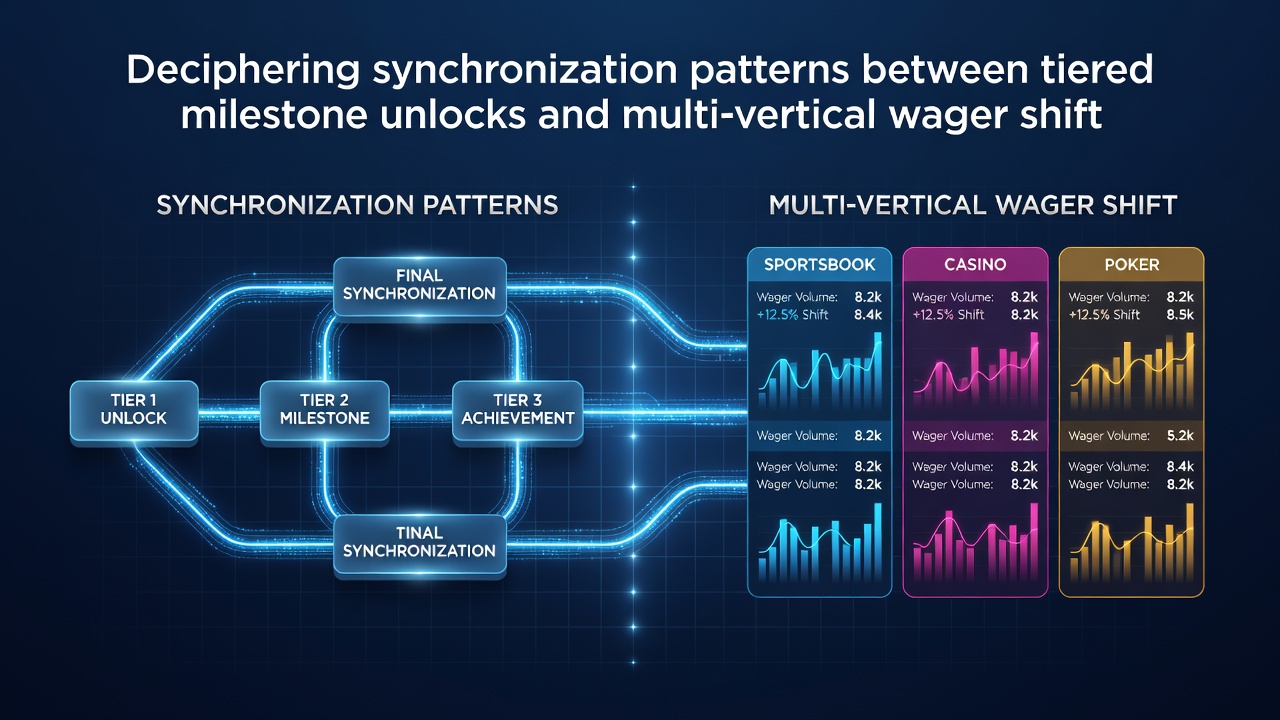 Mobile app interface displaying synchronized milestone unlock notification alongside multi-vertical game recommendations
