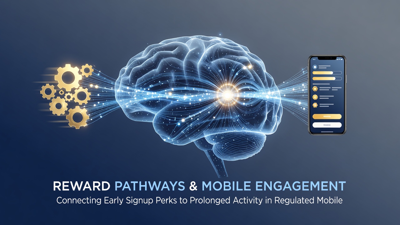 Infographic illustrating reward pathway progression from signup bonus to long-term loyalty tiers in mobile betting platforms