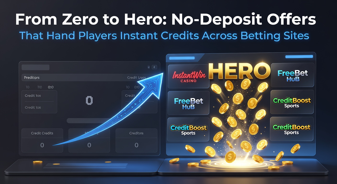 A vibrant illustration of a player leaping from zero balance to a stack of betting credits on a digital sportsbook interface, symbolizing instant no-deposit rewards