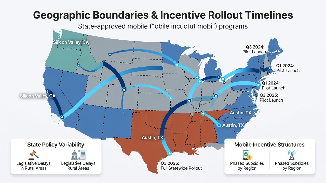 Illustration of state-specific mobile wagering apps displaying varied incentive structures and timelines