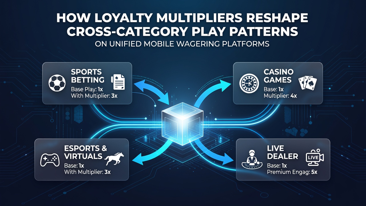 Analytics dashboard showing loyalty multiplier impact on user category transitions over time