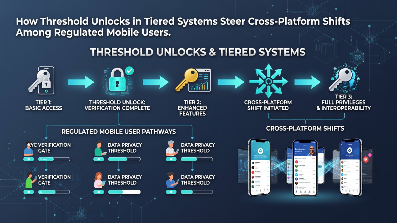 Mobile users comparing tier progress across regulated betting applications