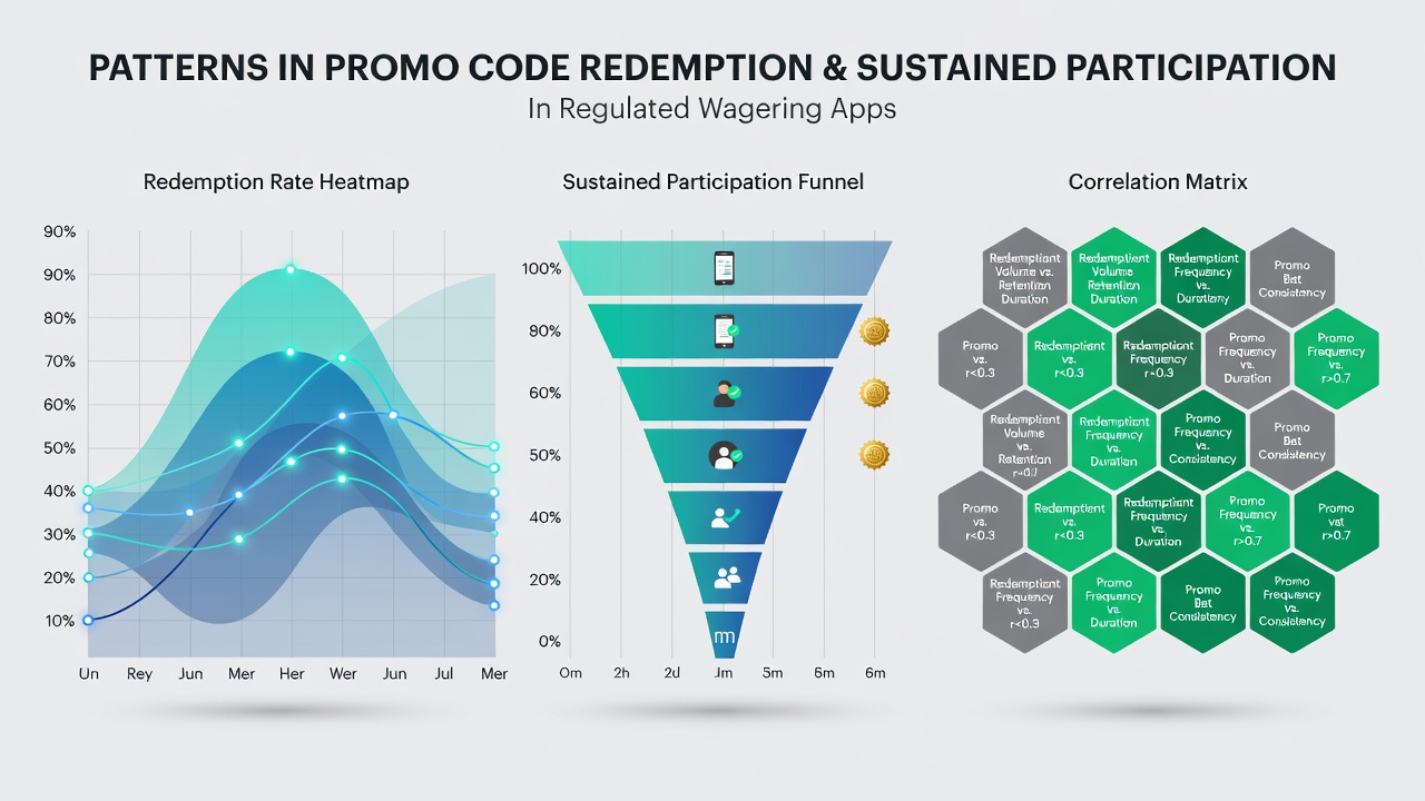 Graph showing promo code redemption trends over time in regulated wagering platforms
