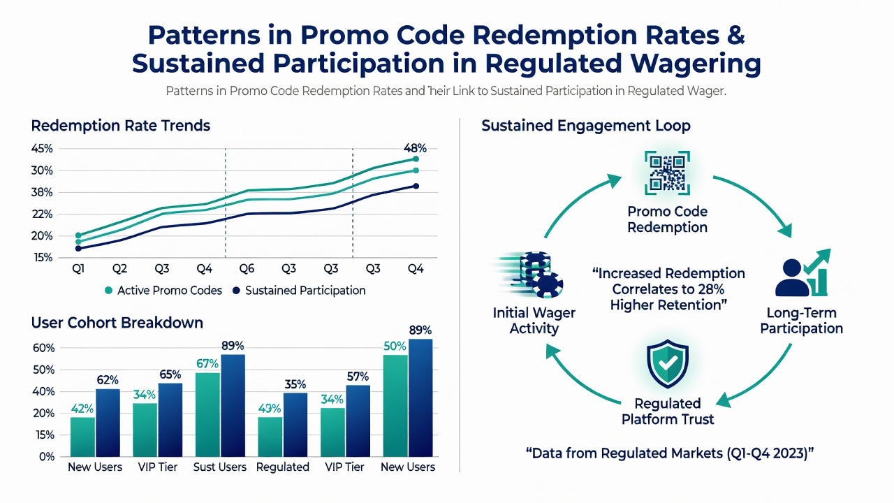 Heatmap illustrating user retention rates tied to promo code activity levels