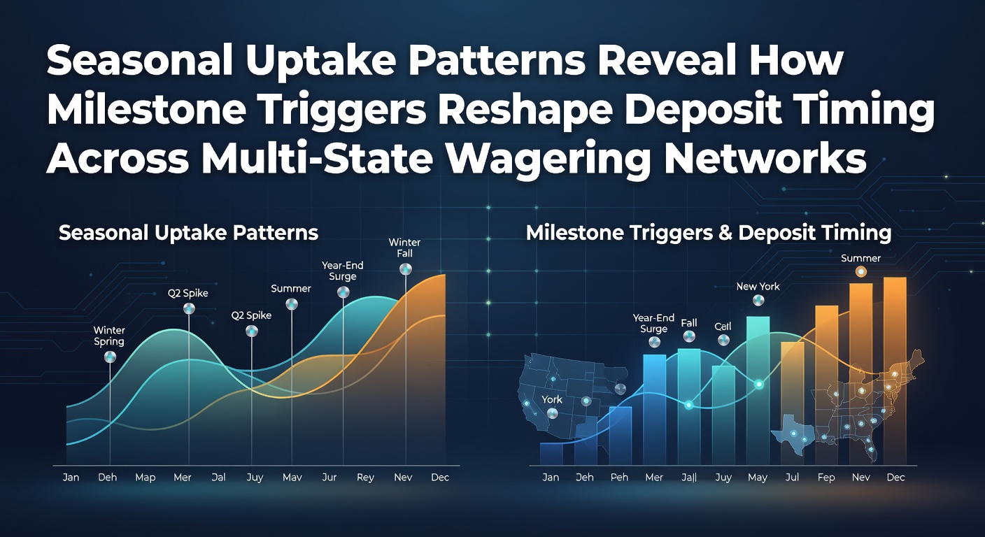 Graph showing seasonal deposit timing shifts across multi-state betting platforms in 2026