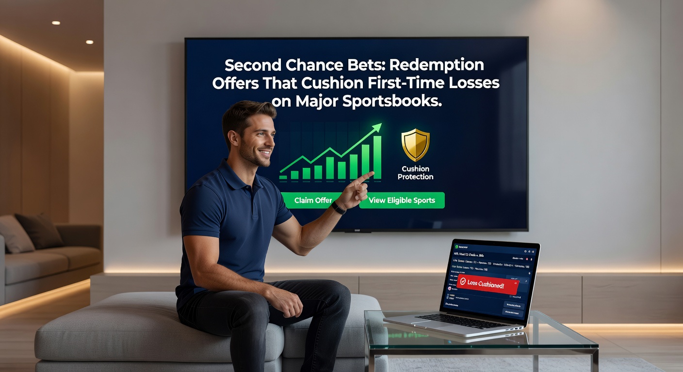 Comparison chart of second chance bet terms across top sportsbooks including max refund amounts and key conditions