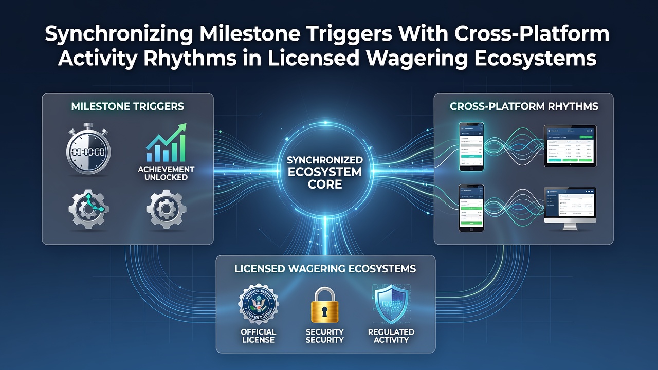 Cross-platform wagering activity charts showing milestone trigger alignments across sports and casino verticals in regulated markets